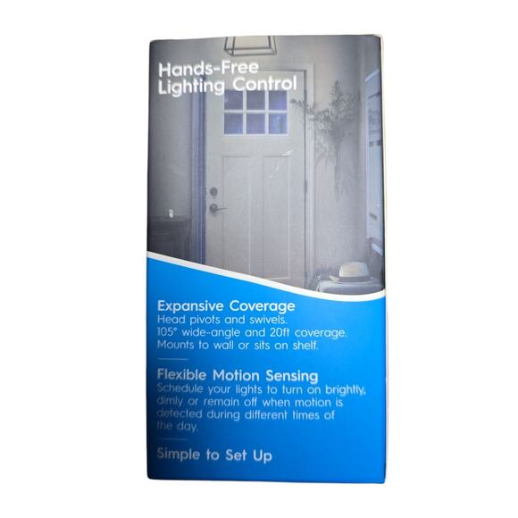 GE CYNC Wire-Free Smart Motion Sensor Bluetooth Controls GE Smart Light Bulbs - Picture 4 of 7